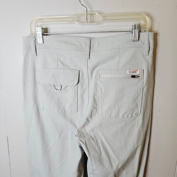 Wrangler Womens Size 10 Angler Pant ATG All Terrain Gear Gray Mist UPF 40 - Picture 7 of 12